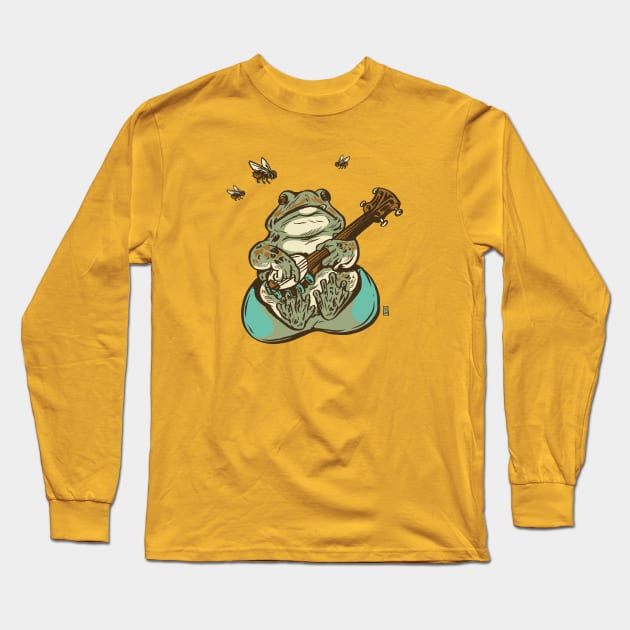 Banjo Frog Long Sleeve T-Shirt by Thomcat23